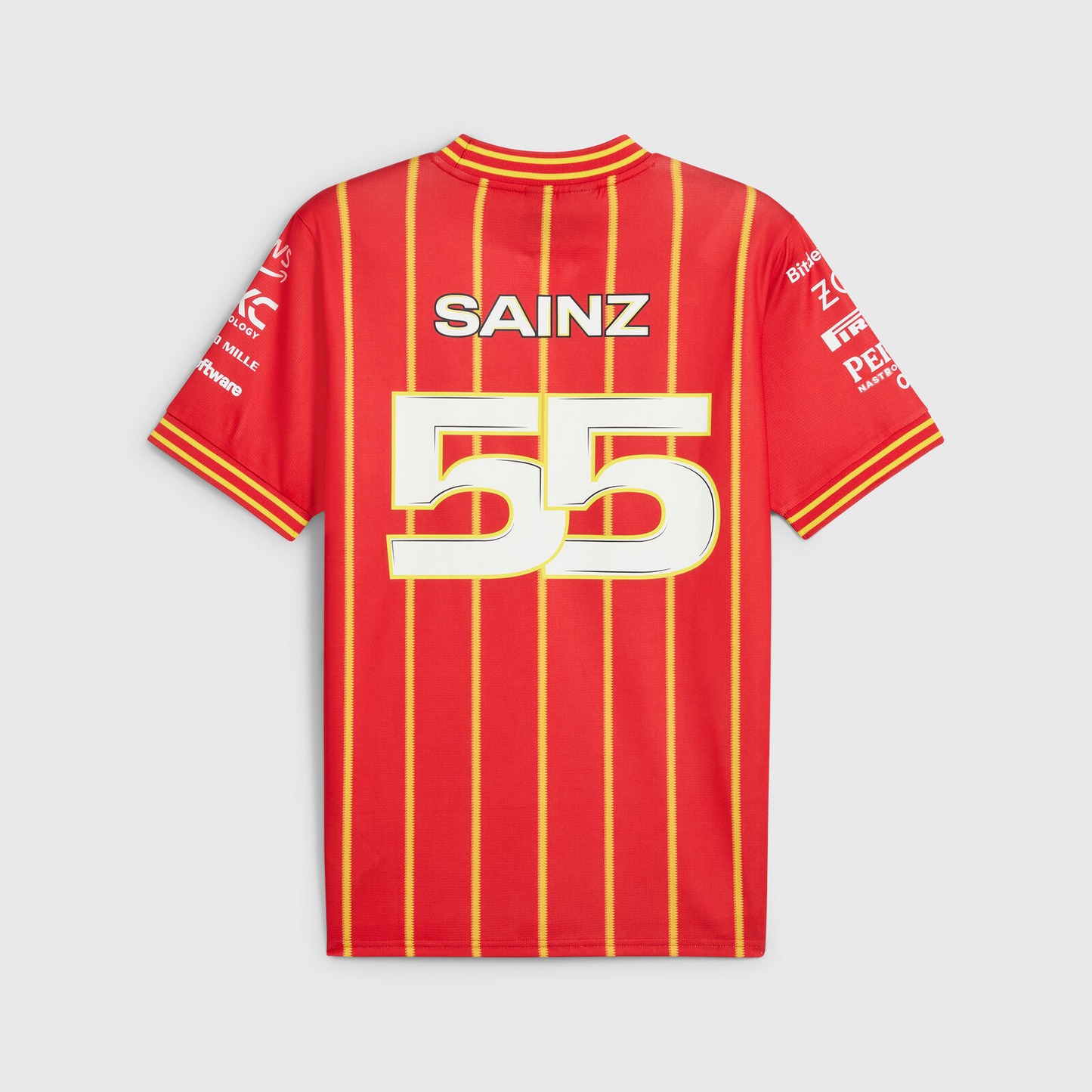 CAMISA SCUDERIA FERRARI TEAM SOCCER MASCULINA SAINZ
