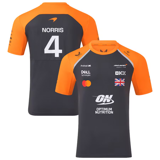 CAMISETA MCLAREN TEAM MASCULINA 2025 NORRIS