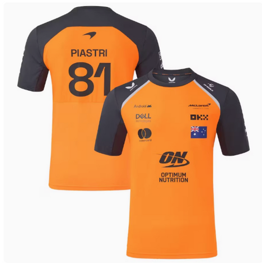 CAMISETA MCLAREN TEAM MASCULINA 2025 PIASTRI