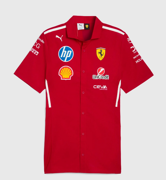 CAMISETA SCUDERIA FERRARI POLO TEAM MASCULINA