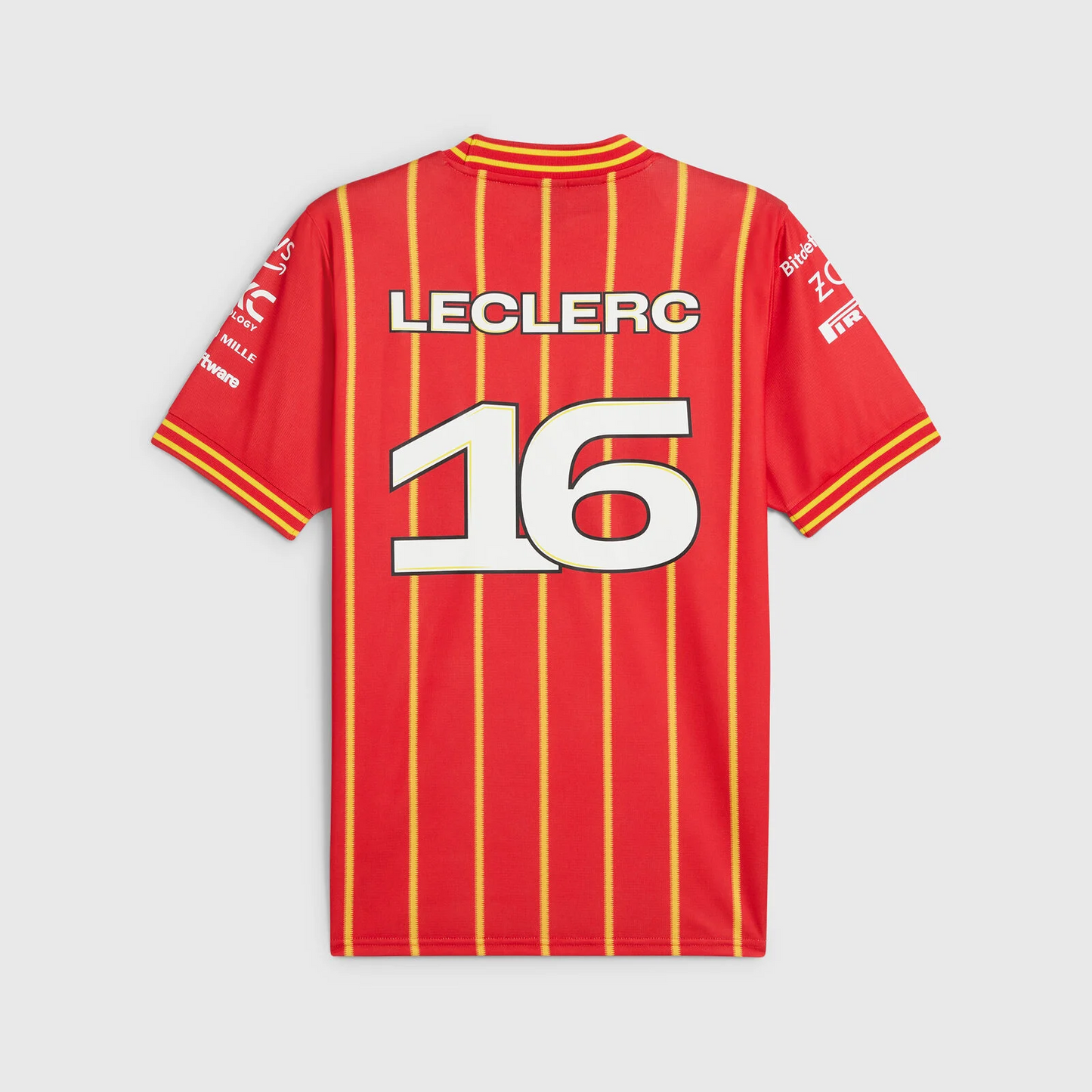 CAMISA SCUDERIA FERRARI TEAM SOCCER MASCULINA LECLERC