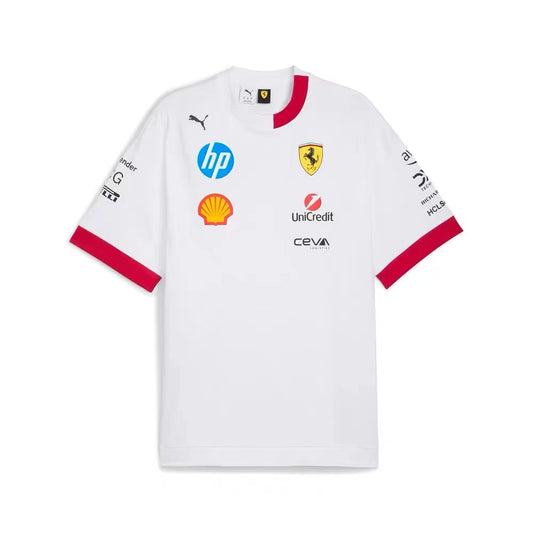CAMISETA SCUDERIA FERRARI ESPECIAL MIAMI TEAM MASCULINA 2025