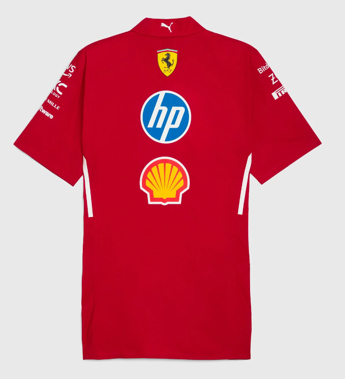 CAMISETA SCUDERIA FERRARI POLO TEAM MASCULINA