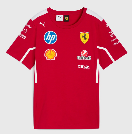 CAMISETA SCUDERIA FERRARI TEAM MASCULINA 2025