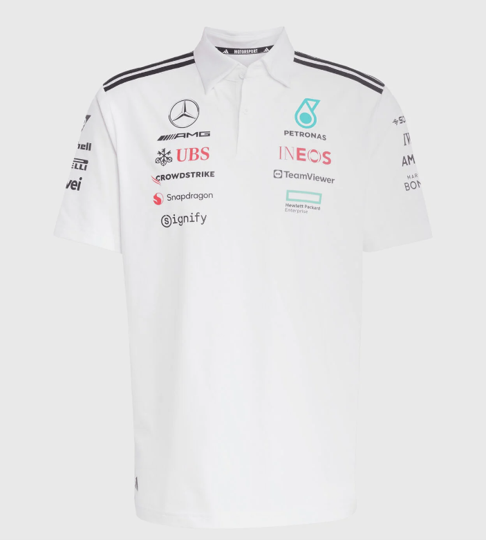 CAMISETA MERCEDES TEAM MASCULINA POLO 2025