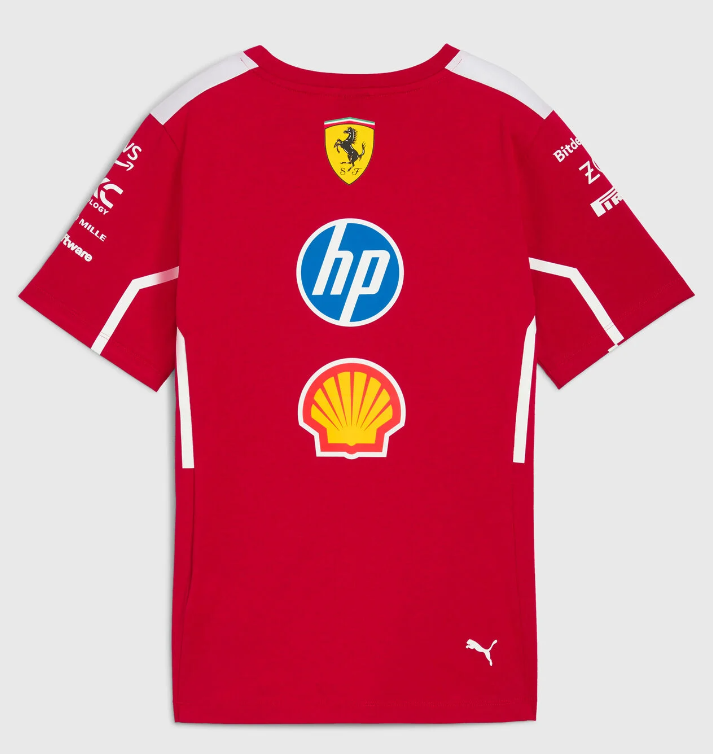 CAMISETA SCUDERIA FERRARI TEAM MASCULINA 2025