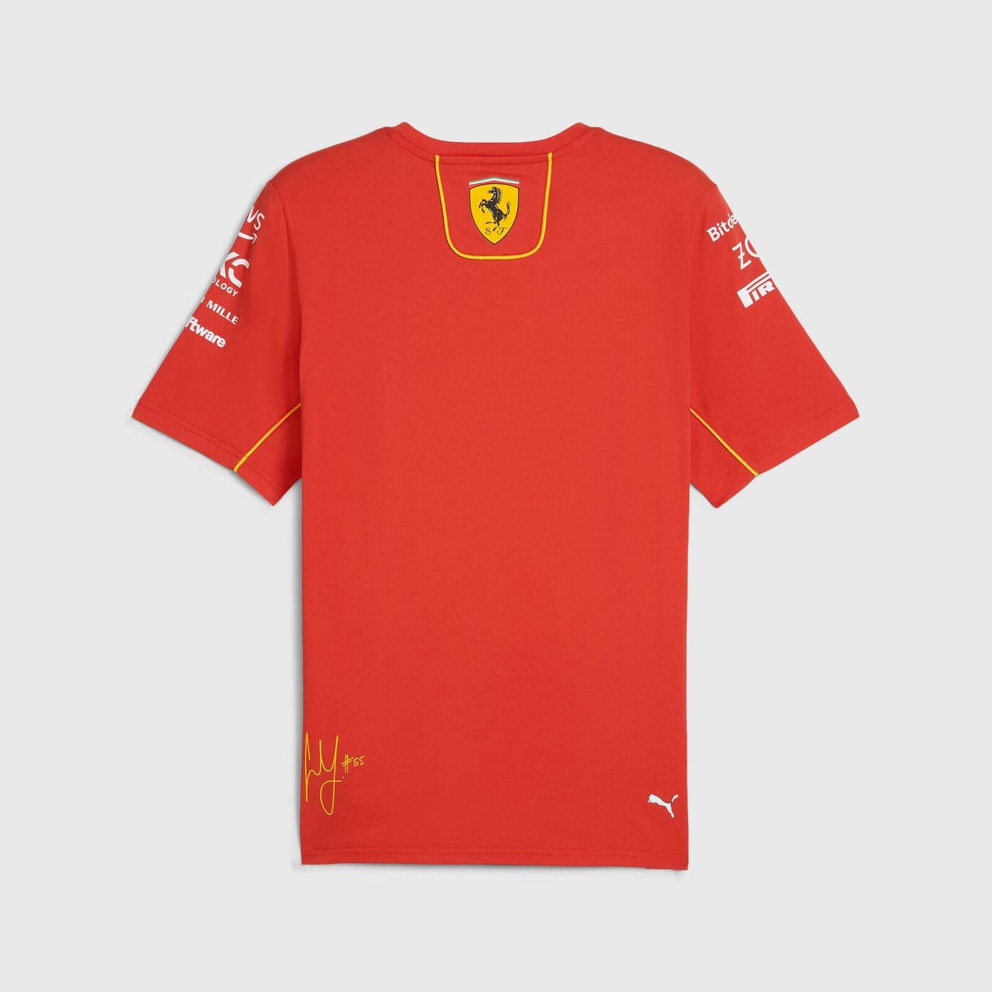 CAMISA SCUDERIA FERRARI TEAM SOCCER MASCULINA SAINZ