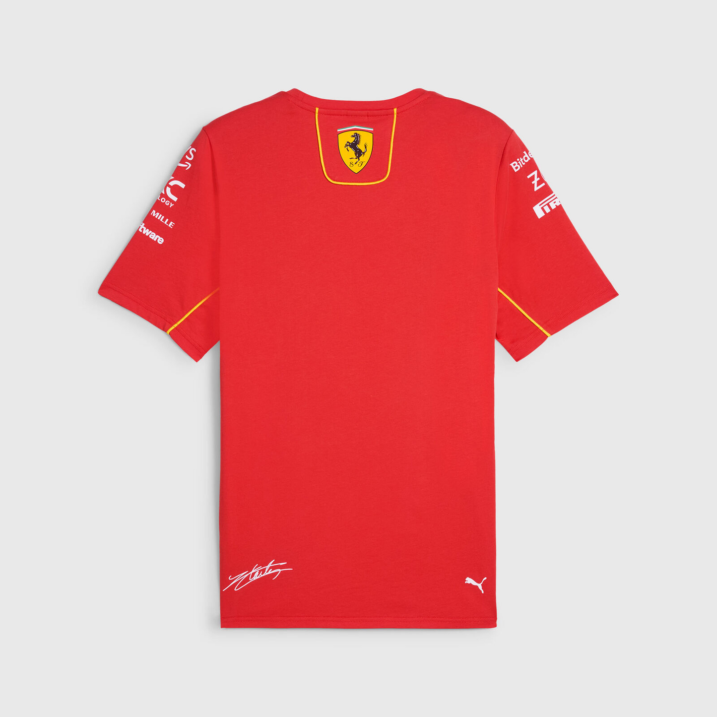 CAMISA SCUDERIA FERRARI TEAM SOCCER MASCULINA LECLERC