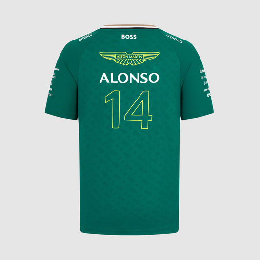 CAMISETA ASTON MARTIN TEAM MASCULINA ALONSO
